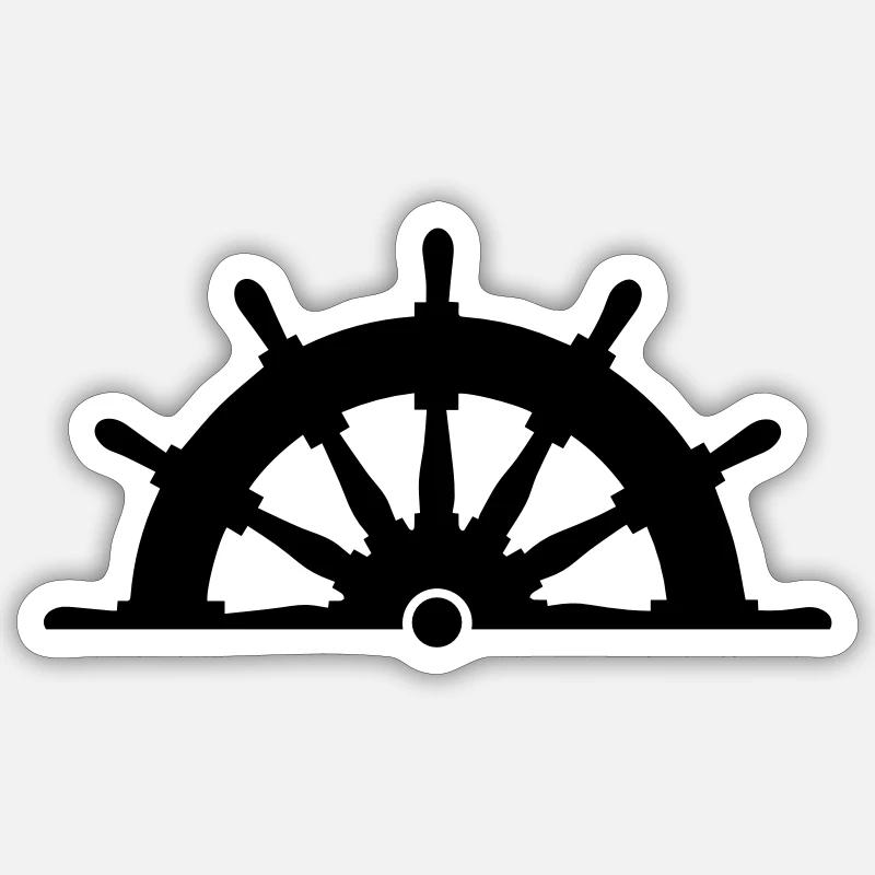Steering wheel 1c Sticker size S (10 x 10 cm)