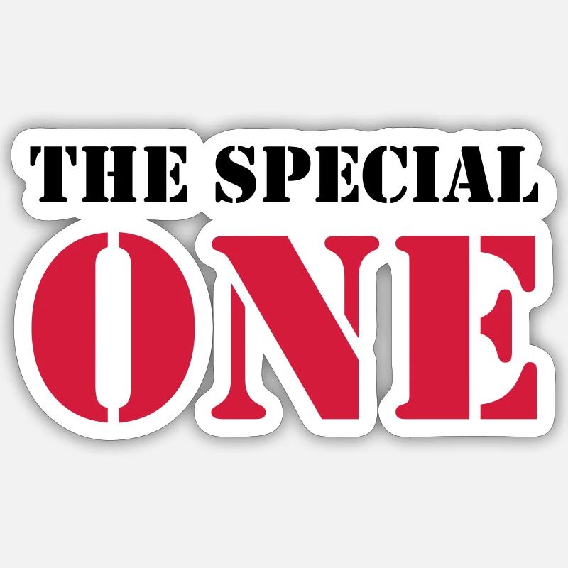 The Special One - Sticker taille S (10 x 10 cm) - blanc mat
