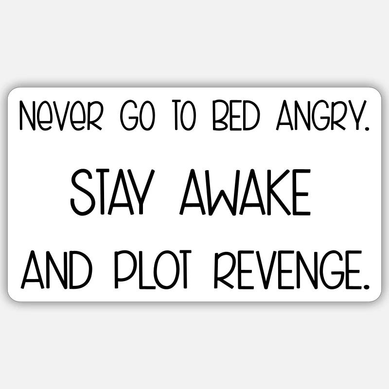 Plot Revenge - Sticker taille S (10 x 10 cm) - blanc mat