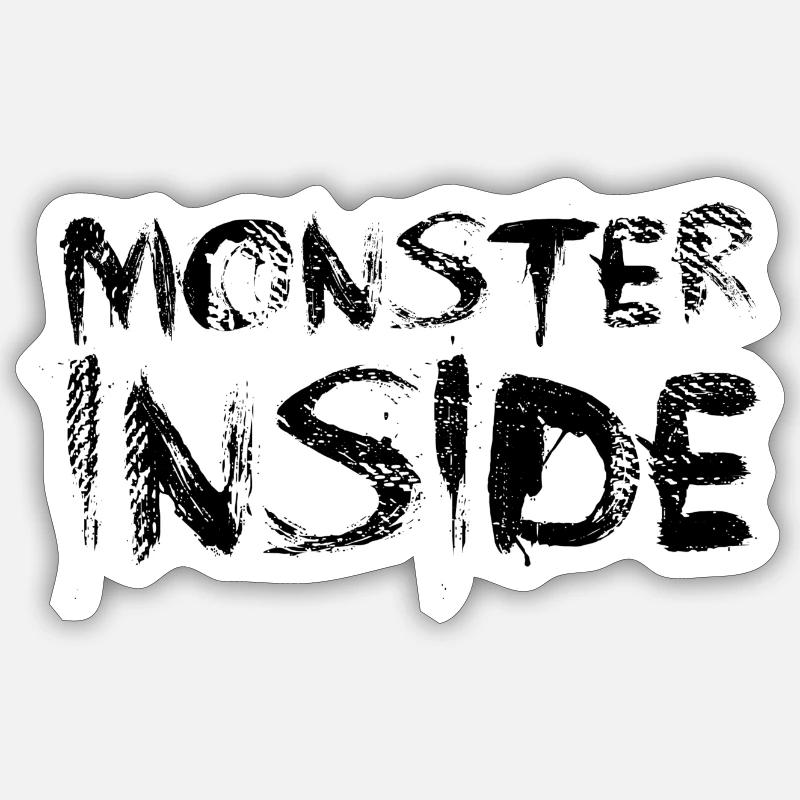 Monster Inside Sticker size S (10 x 10 cm)