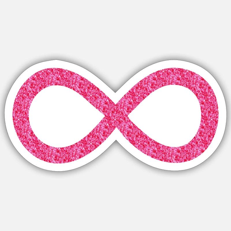 infinity glitter Sticker size S (10 x 10 cm)