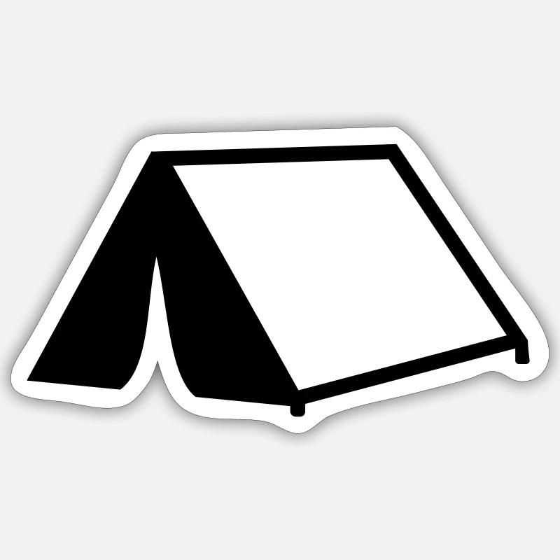Zelt Sticker Größe S (10 x 10 cm)