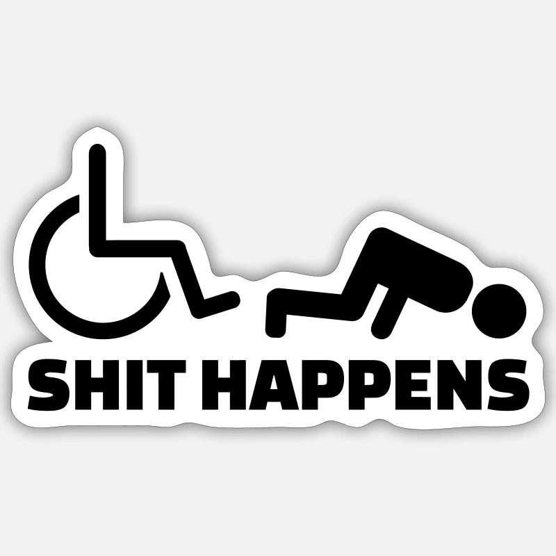 Rollstuhl Sticker Größe S (10 x 10 cm)