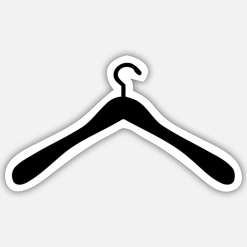 Clothes hanger Sticker size S (10 x 10 cm)