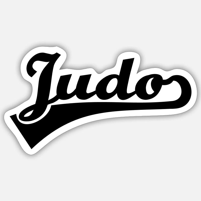 Judo - Sticker size S (10 x 10 cm) - white matte