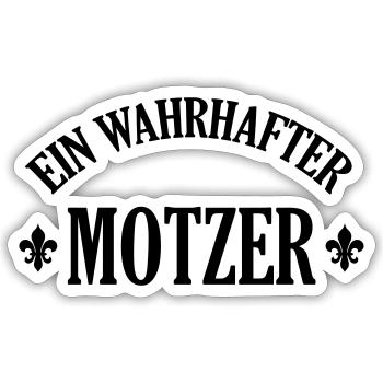 Motzer Motzerin meckern Nörgler Nörglerin motzig - Sticker Größe S (10 x 10 cm) - Mattweiß - Vorne