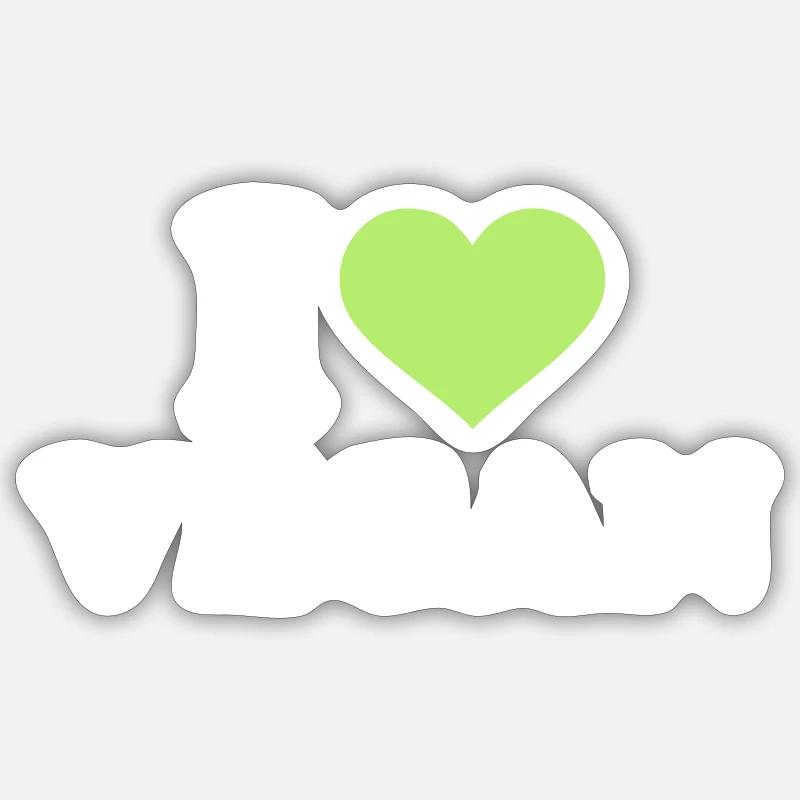 végétalien Sticker taille S (10 x 10 cm)