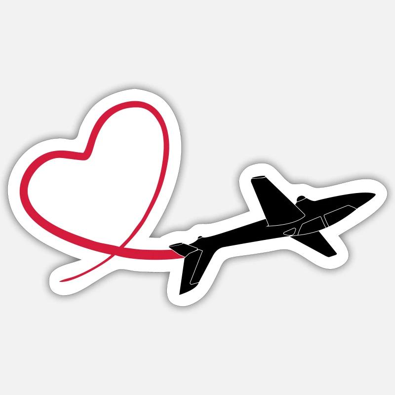 Kunstflug aerobatic Fox - Sticker size S (10 x 10 cm) - white matte