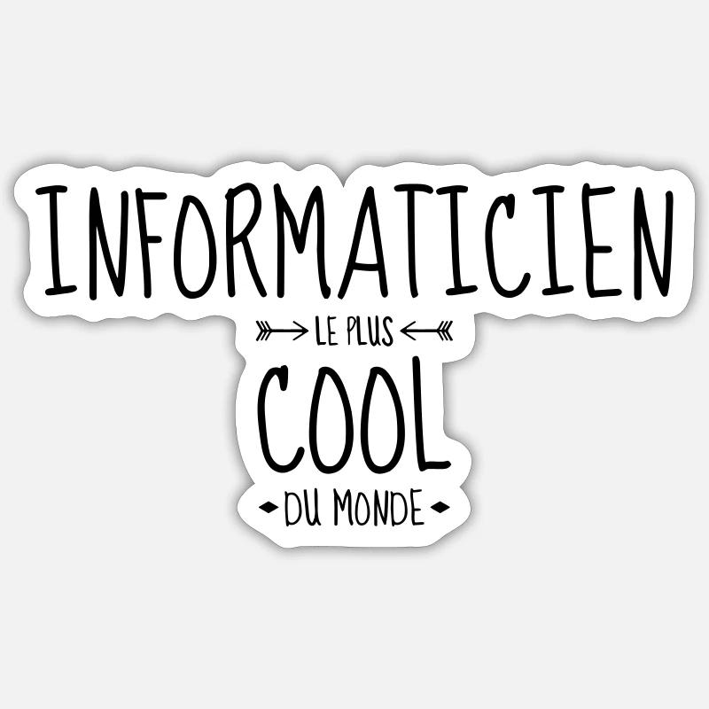 Computer / Informatiker / Aussenseiter / Ingenieur Sticker Größe S (10 x 10 cm)