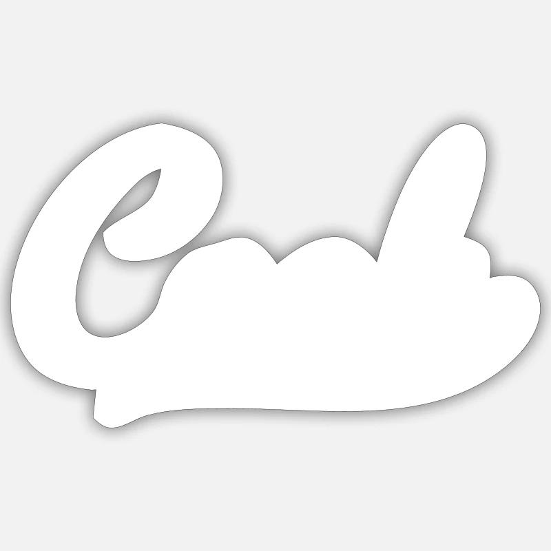 cuisinier - Sticker taille S (10 x 10 cm) - blanc mat