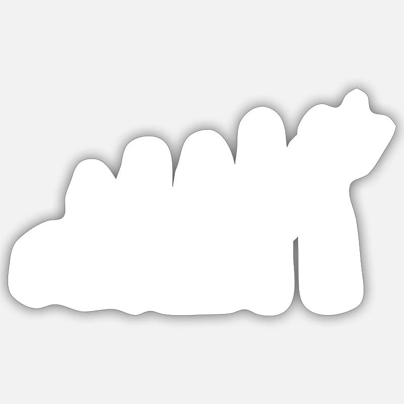 Violin violin violinist violinist evolution - Sticker size S (10 x 10 cm) - white matte