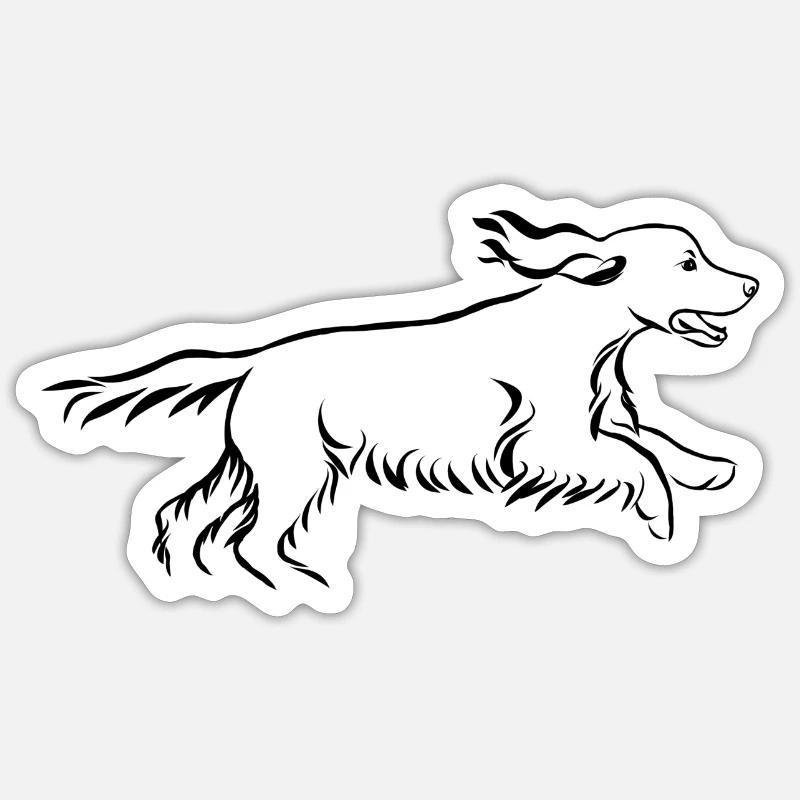 Cocker Sticker taille S (10 x 10 cm)