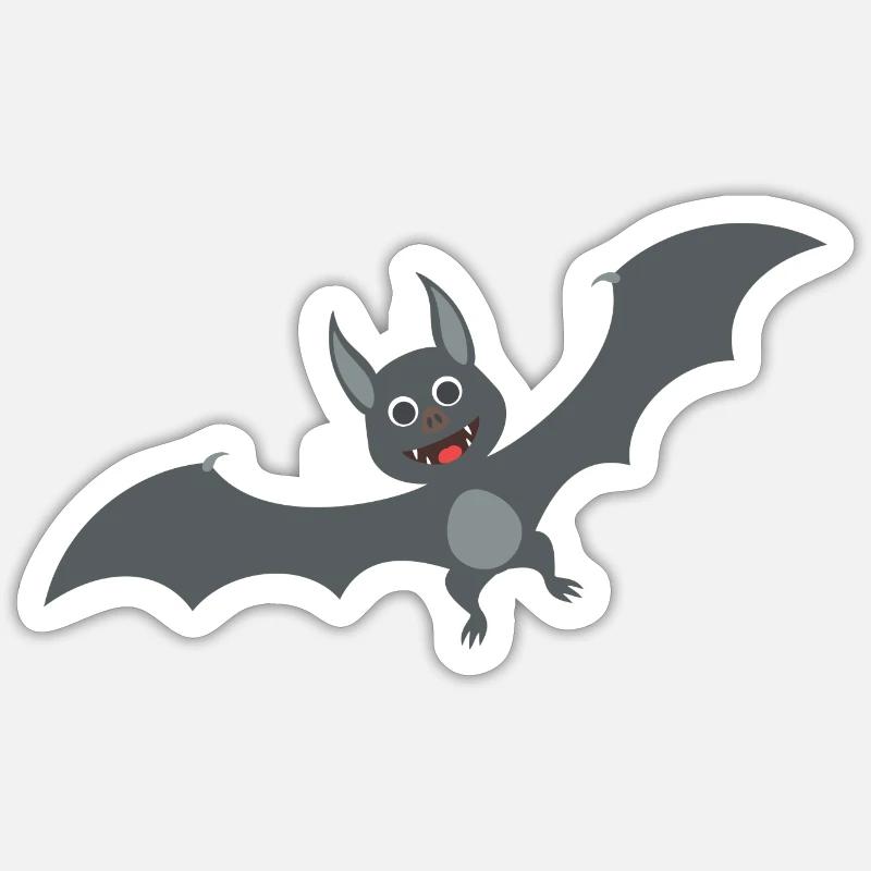 Bat - Sticker size S (10 x 10 cm) - white matte