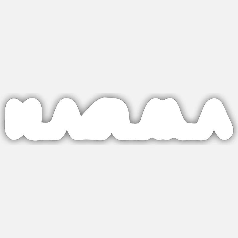 KARMA white - Sticker size S (10 x 10 cm) - white matte