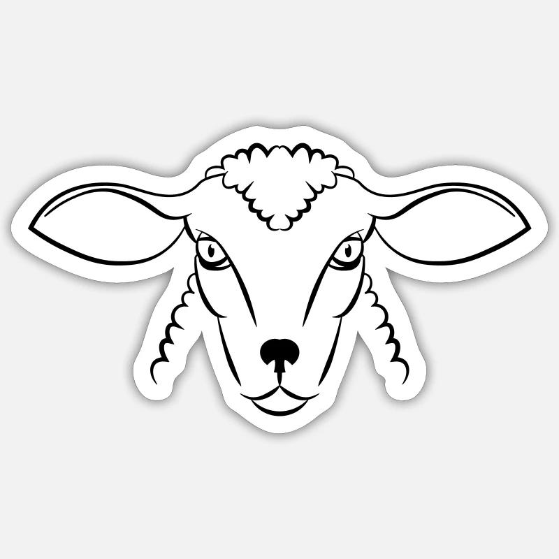 sheep Sticker size S (10 x 10 cm)
