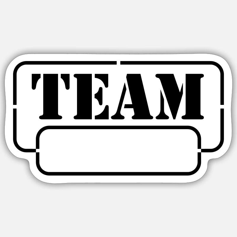 Team personalization Sticker size S (10 x 10 cm)