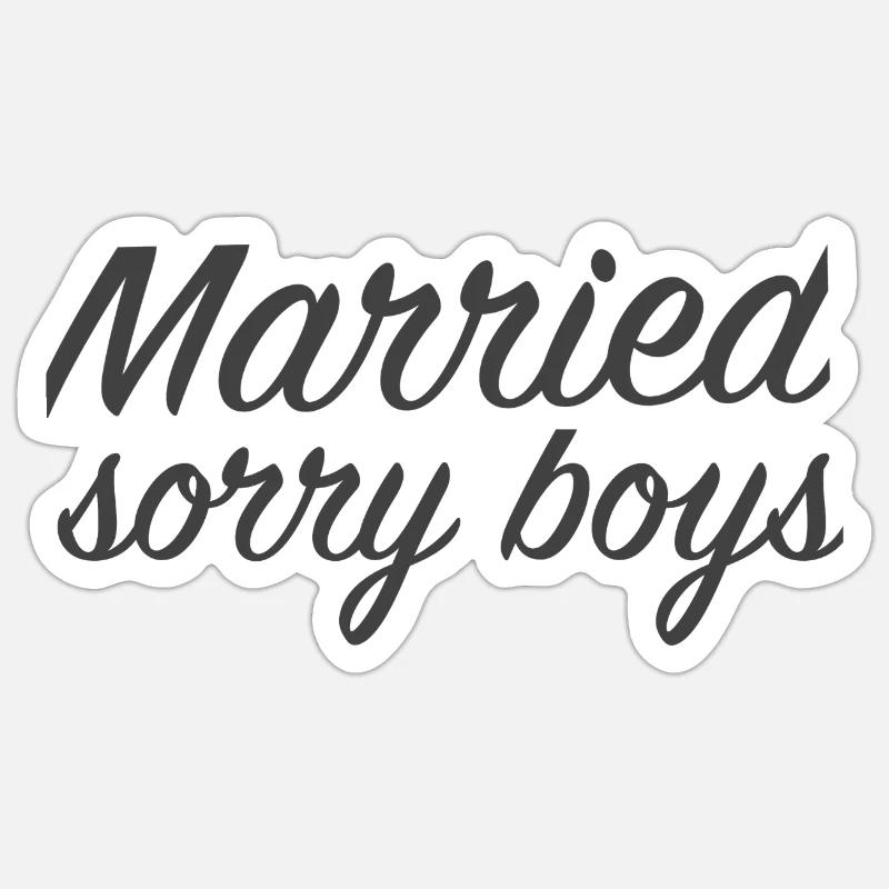 married Sticker size S (10 x 10 cm)