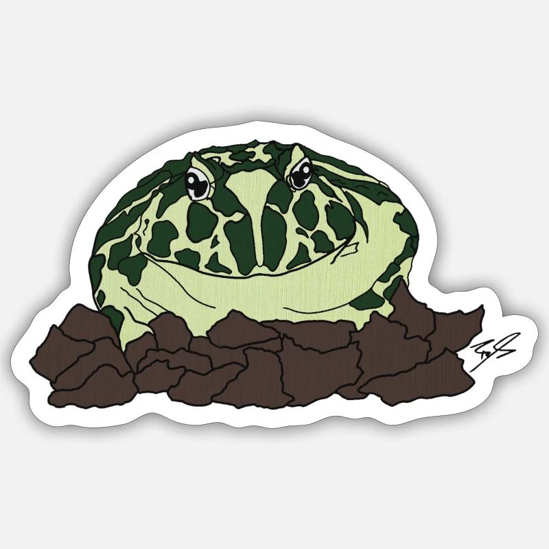 Horned frog Sticker size S (10 x 10 cm)