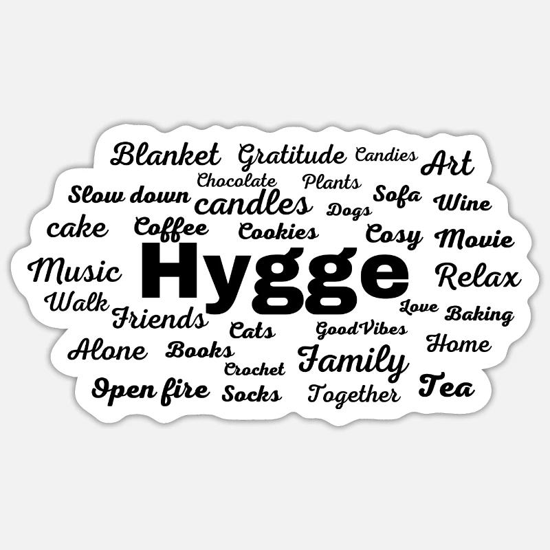 Cozy Essentials - Sticker size S (10 x 10 cm) - white matte