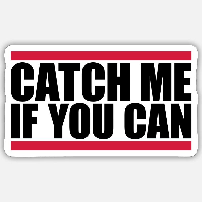 Red Bars Catch - Sticker size S (10 x 10 cm) - white matte