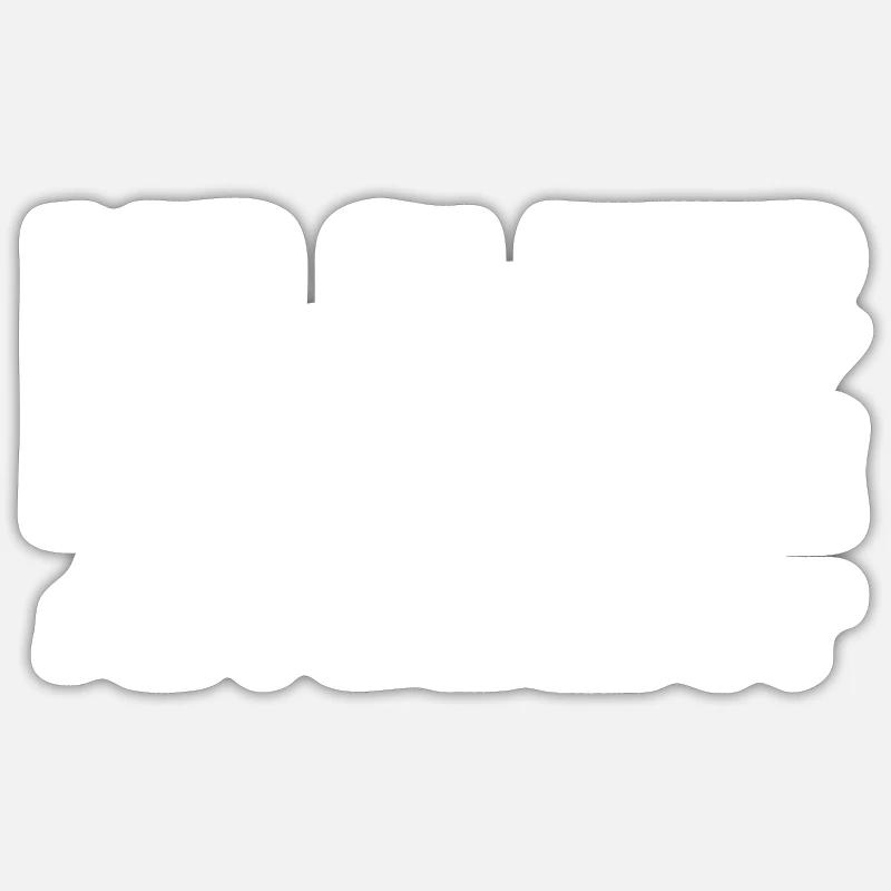 Funny Student Gift Saying - Sticker size S (10 x 10 cm) - white matte