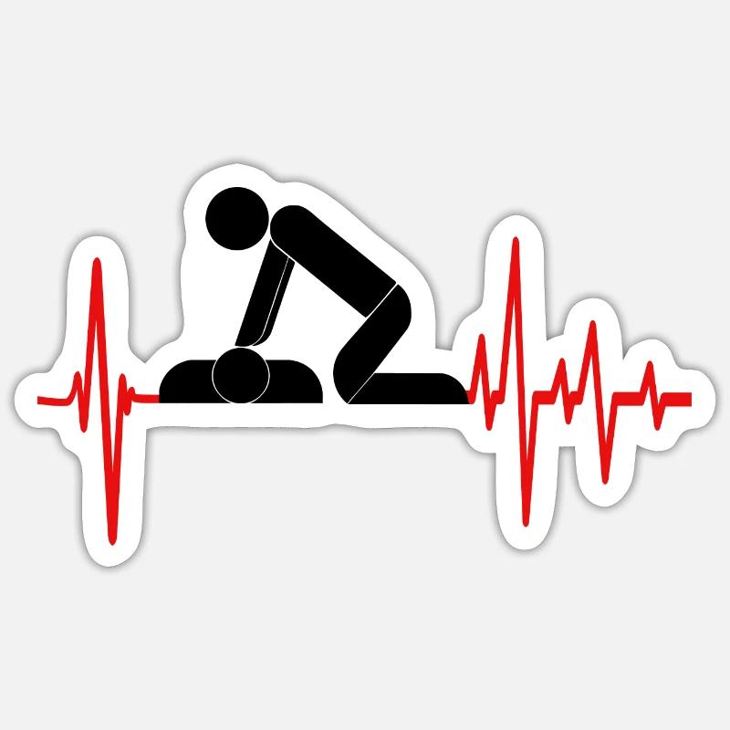 CPR INSTRUCTOR - Sticker size S (10 x 10 cm) - white matte