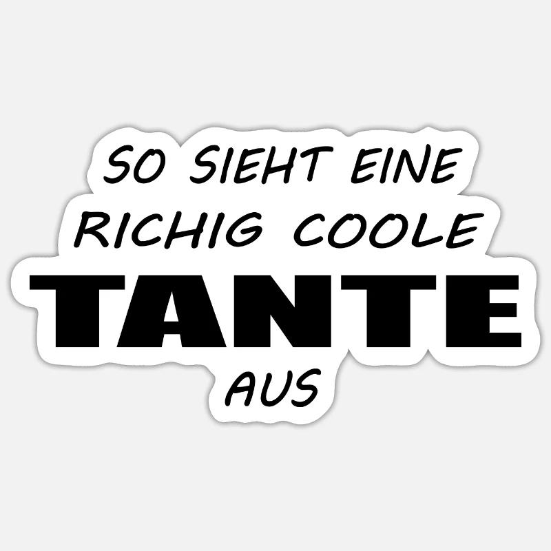 aunt Sticker size S (10 x 10 cm)