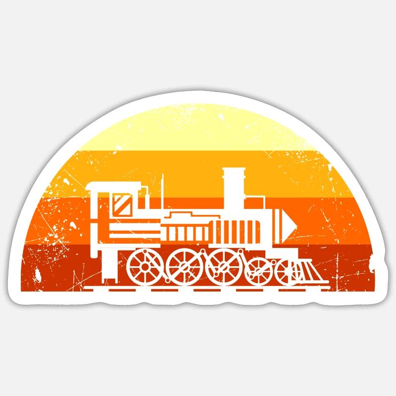 Railway model railway train driver Railway operator Sticker size S (10 x 10 cm)