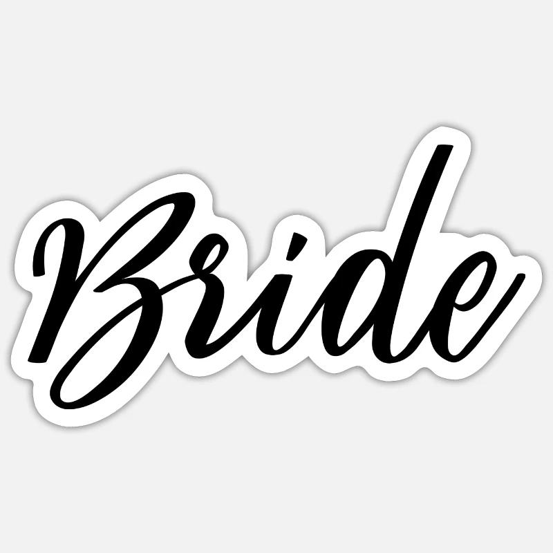 Bride Sticker size S (10 x 10 cm)