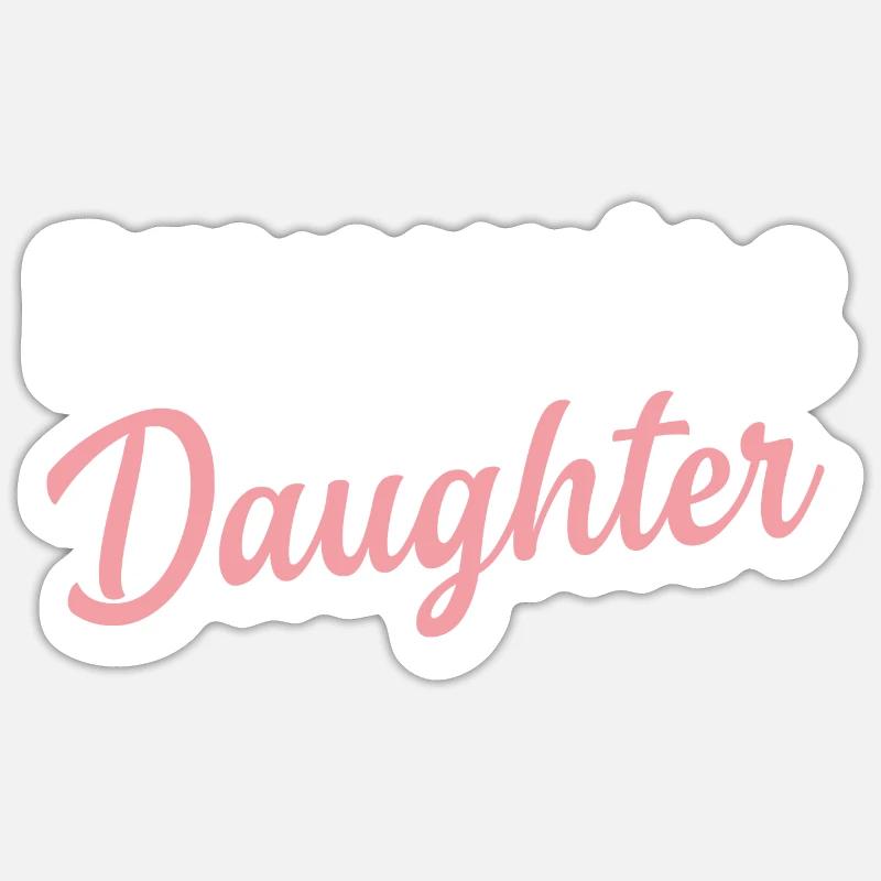 Favourite Daughter - Sticker taille S (10 x 10 cm) - blanc mat