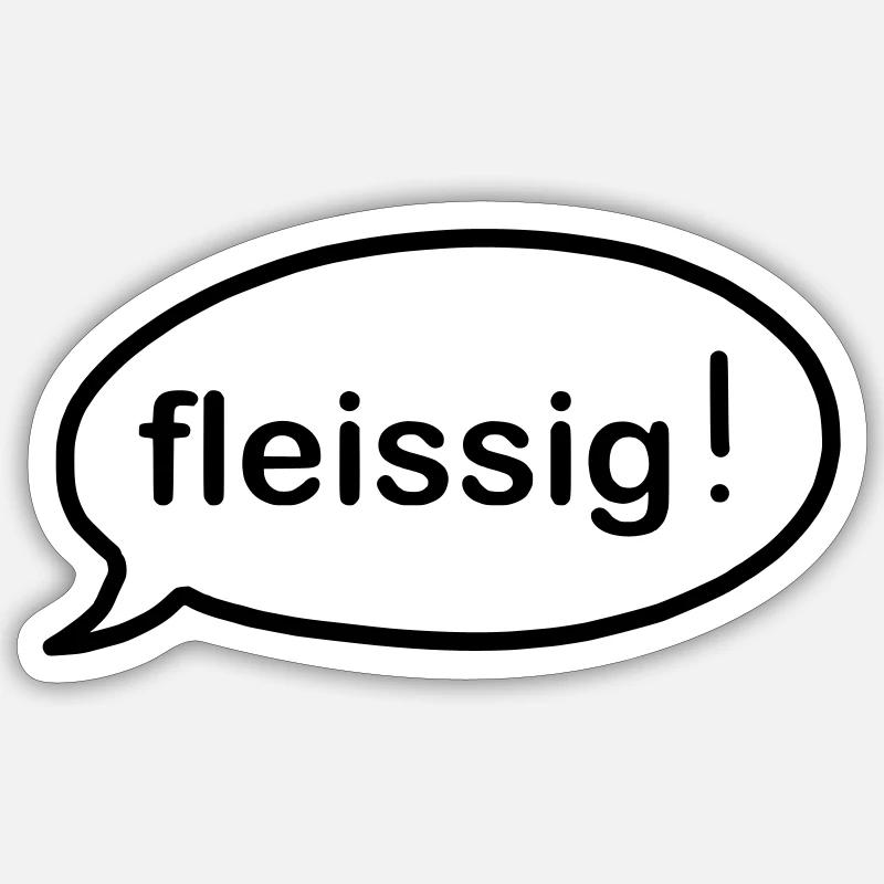 iYpsilon fleißig Sticker Größe S (10 x 10 cm)