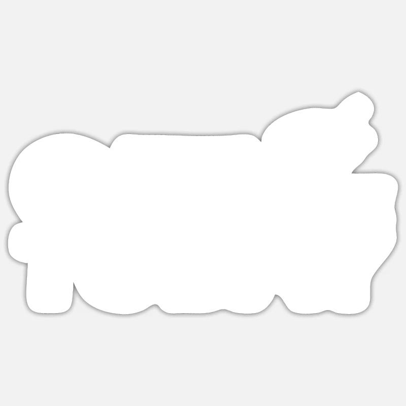 Offline today - Sticker size S (10 x 10 cm) - white matte