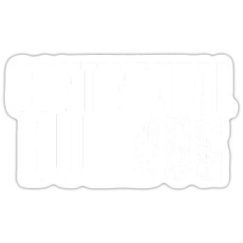 Colorbulls Conti Bulldoggen Continental Bulldogs - Sticker Größe S (10 x 10 cm) - Mattweiß - Vorne