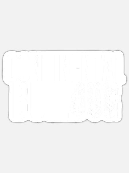 Colorbulls Conti Bulldoggen Continental Bulldogs - Sticker Größe S (10 x 10 cm) - Mattweiß
