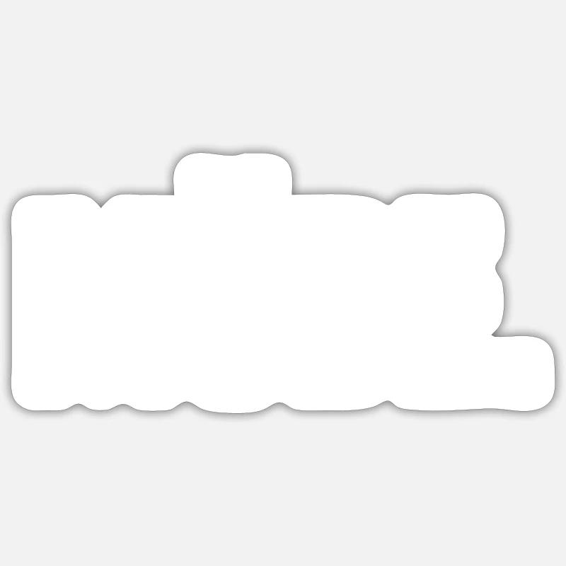 müde. Sticker Größe S (10 x 10 cm)