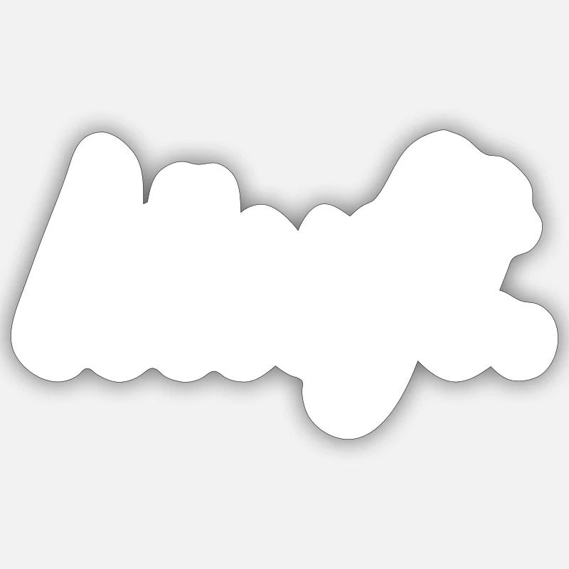 läuft. - Sticker Größe S (10 x 10 cm) - Mattweiß