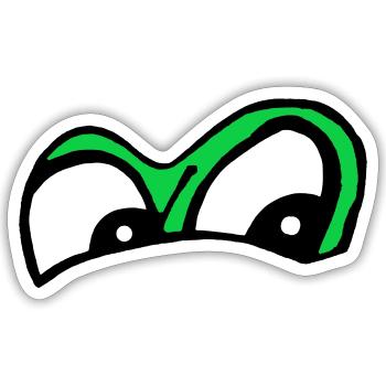 Les yeux sont étonnés - Sticker taille S (10 x 10 cm) - blanc mat - Devant