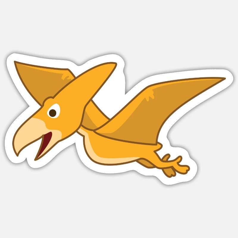 Pterodactyl - Sticker size S (10 x 10 cm) - white matte