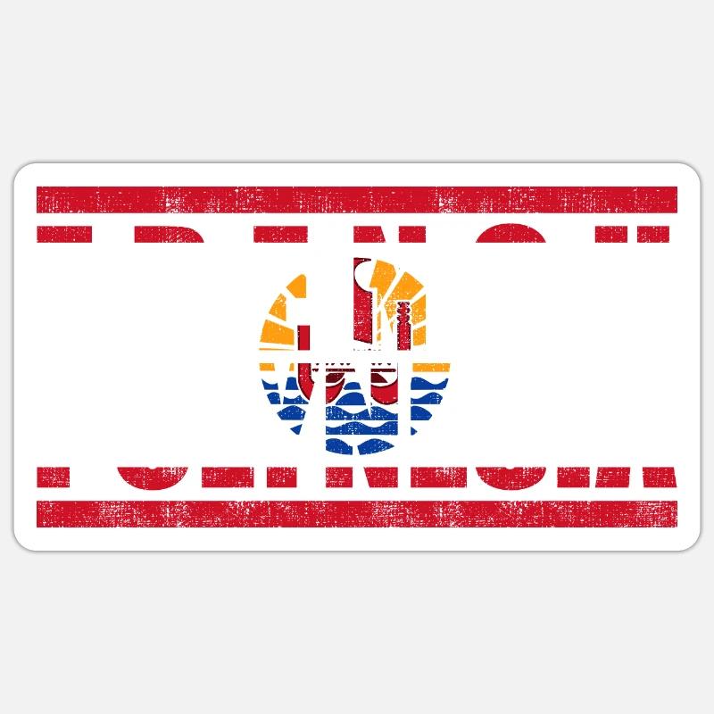 French Polynesia - Sticker size S (10 x 10 cm) - white matte