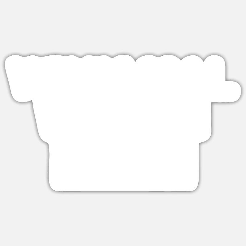 Wink mal wie ein Dulli - Sticker Größe S (10 x 10 cm) - Mattweiß