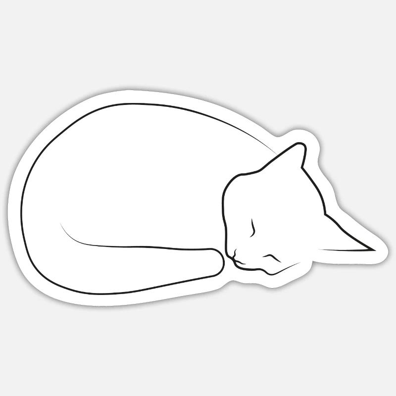 Sleeping hangover Sticker size S (10 x 10 cm)