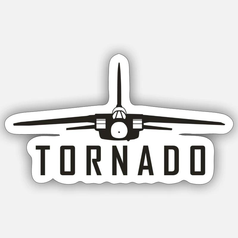 Tornado - Sticker Größe S (10 x 10 cm) - Mattweiß