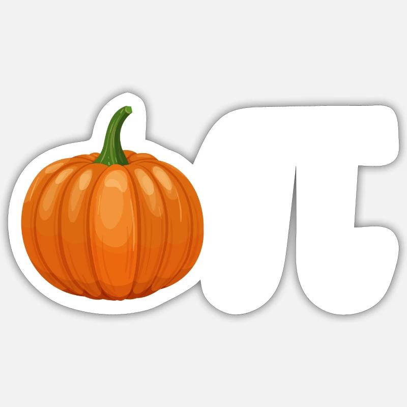 Pumpkin Pie - Sticker Größe S (10 x 10 cm) - Mattweiß