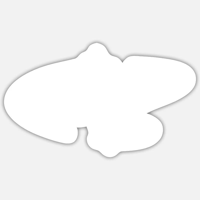 Glider Gliding Gliding Gliding Glider - Sticker size S (10 x 10 cm) - white matte