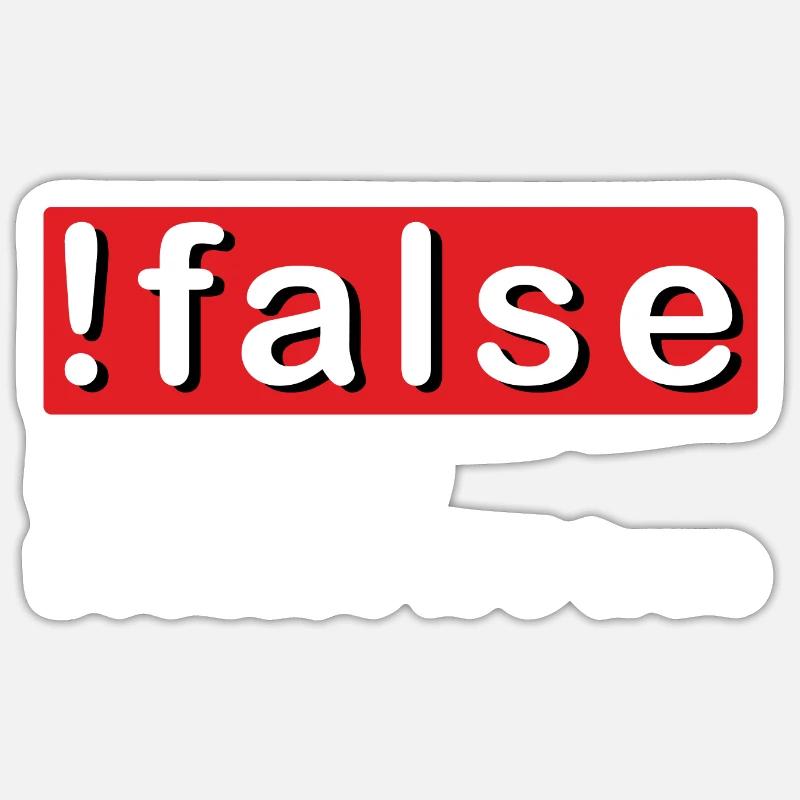 False Programmieren Sticker Größe S (10 x 10 cm)