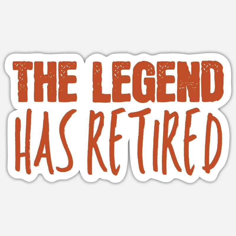 Retirement - Pension - Sticker size S (10 x 10 cm) - white matte