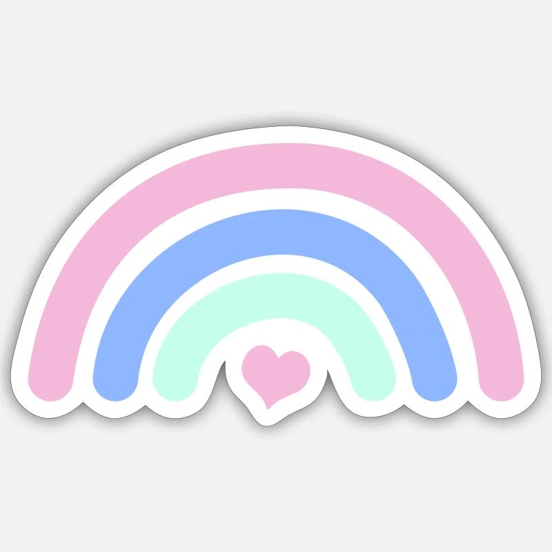 Rainbow Sticker size S (10 x 10 cm)