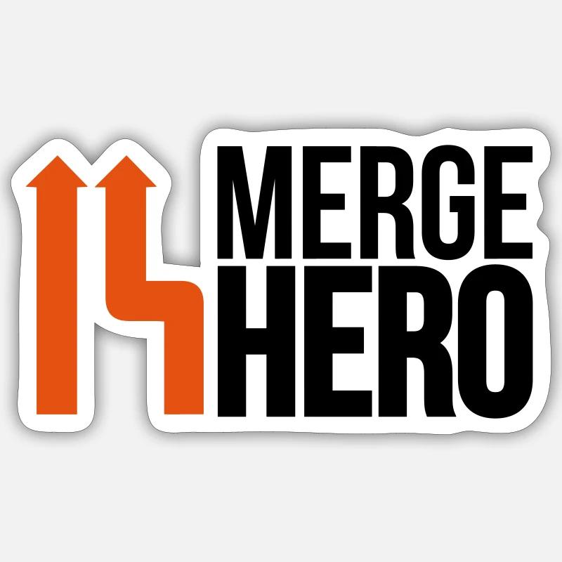 Merge Code Held - Sticker Größe S (10 x 10 cm) - Mattweiß