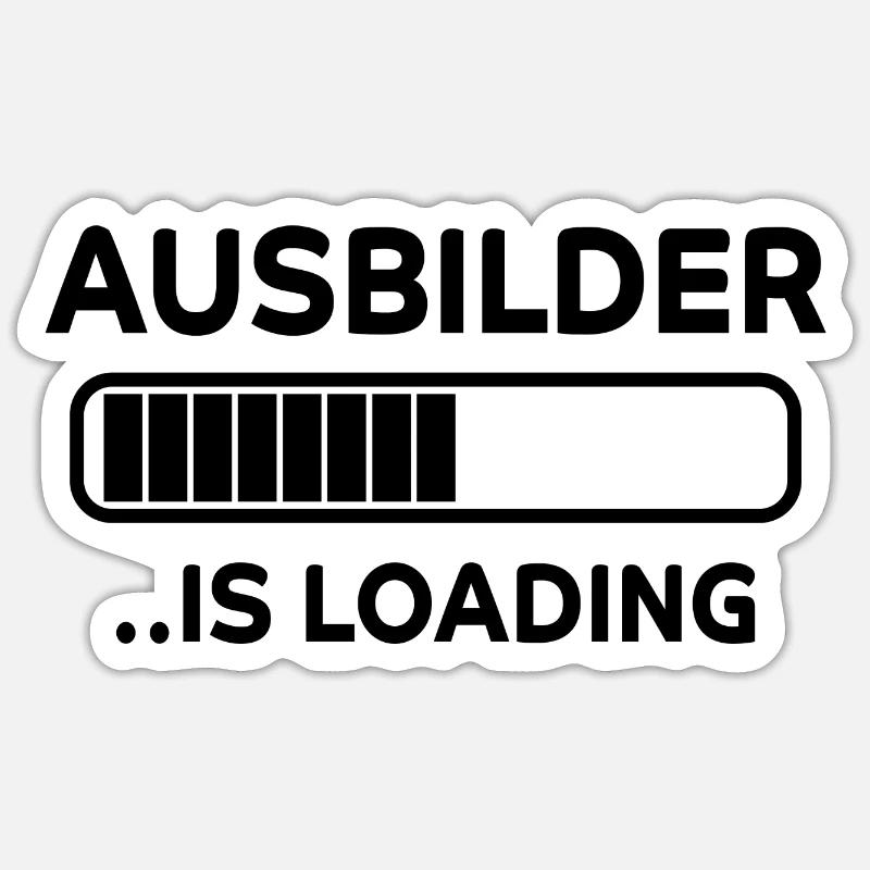 Ausbilder Beruf Lustiger Spruch Kollegen Geschenk - Sticker Größe S (10 x 10 cm) - Mattweiß