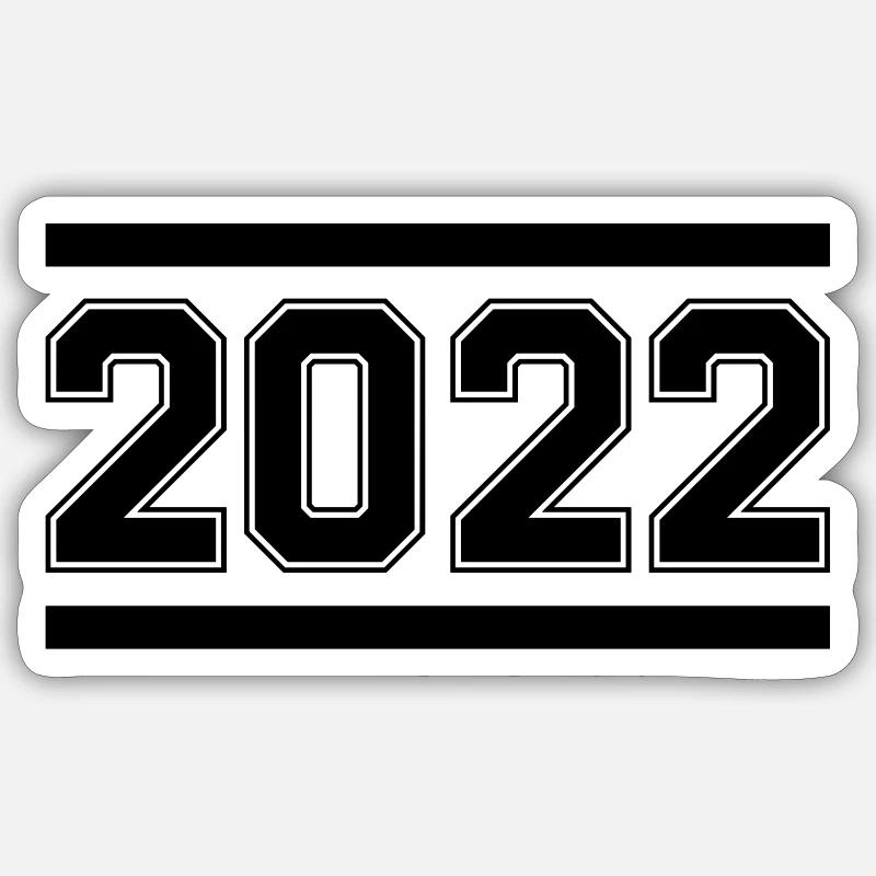 2022 - Sticker taille S (10 x 10 cm) - blanc mat